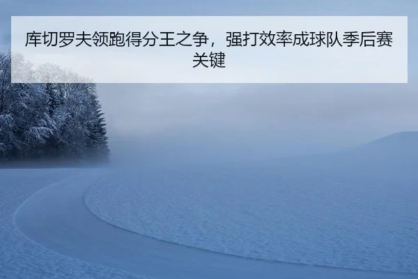 库切罗夫领跑得分王之争，强打效率成球队季后赛关键